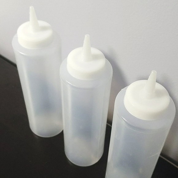 Clear Wide Mouth Squeeze Bottle - Picture 2 of 6